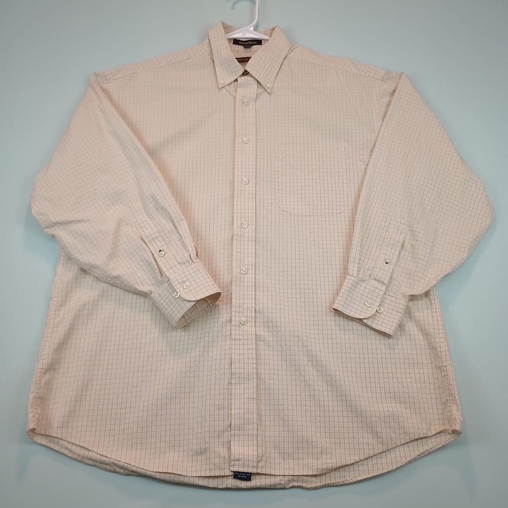 Tommy Hilfiger American Classic Shirt Men's Size 16 1/2, 32-33 long sleeve check